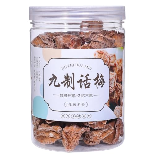 SODGHYTR Extra Large Plum Preserved Fruit Dried Plum Salty and Sour Sweet Snack, Asia Crack Seed Chinese Traditional Candy Prunes 5.29oz/150g (preserved plum(九制话梅）)