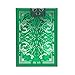 Bicycle Jacquard Premium Playing Cards, Silver and Emerald Green, 1 Deck