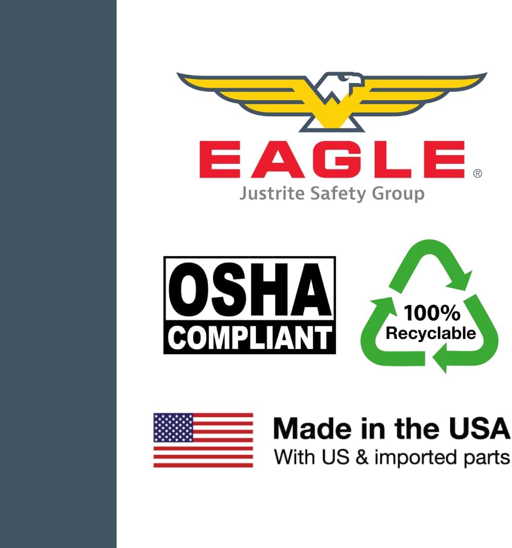 Eagle Bollard Covers for 4 Inch Poles - 56" Tall, Durable Fluted HDPE Plastic - Trimmable Red Bollard Post Sleeve for Parking Lots, Warehouses, and Loading Docks, 1732R