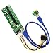 Fixable PCI-E 16X to 1X Adapter USB3.0 USB 3.0 Riser Cable Flex Flexible Extension Cable w/ Molex 4 Pin Power Connector