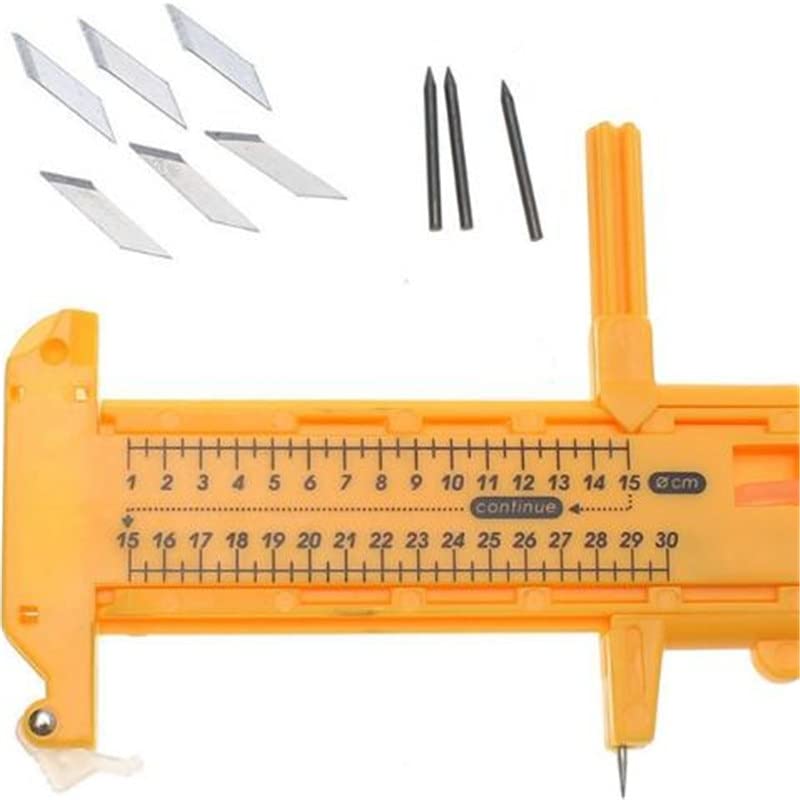 Hot 1 Set Adjustable Compass Circle Cutter Diameter 1cm-30cm Paper Leather Craft Tool Blades For Cutting Rubber Paper Leather