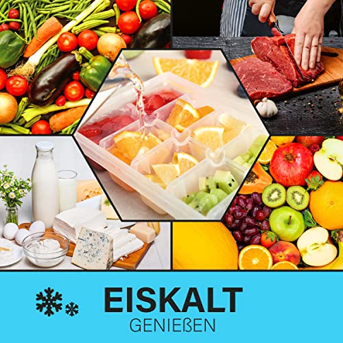 Foto von Bomann Kühlschrank mit Gefrierfach | Getränkekühlschrank mit 120L Nutzinhalt und 2 Glasablagen | Türanschlag wechselbar | kleiner Kühlschrank mit stufenloser Temperaturregelung | KS 2194.1 inox