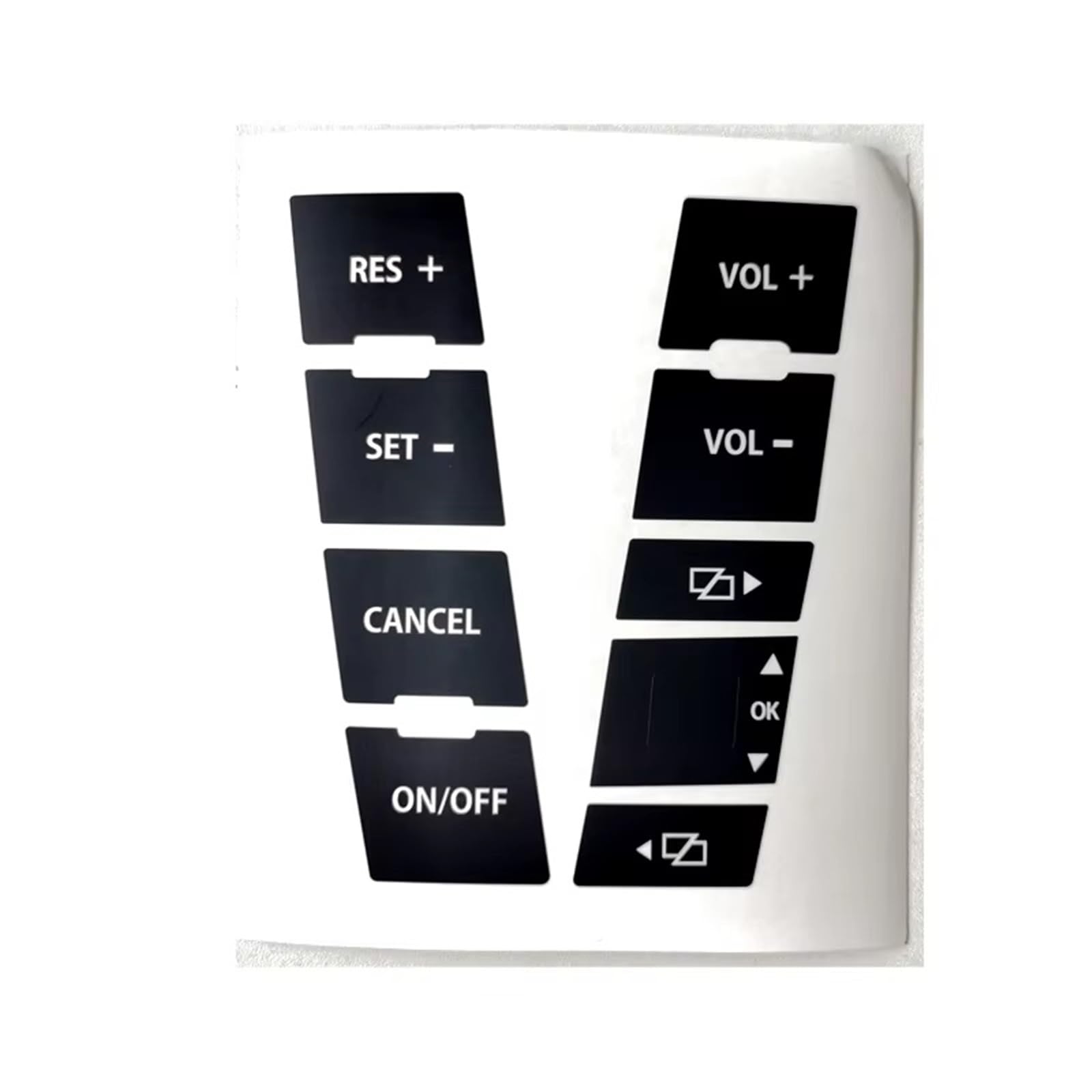 Repair Compatible with VW for Touareg 2004 2005 2006 2007 2008 2009 Car Front Button Decal Sticker with Navigation Repair Set