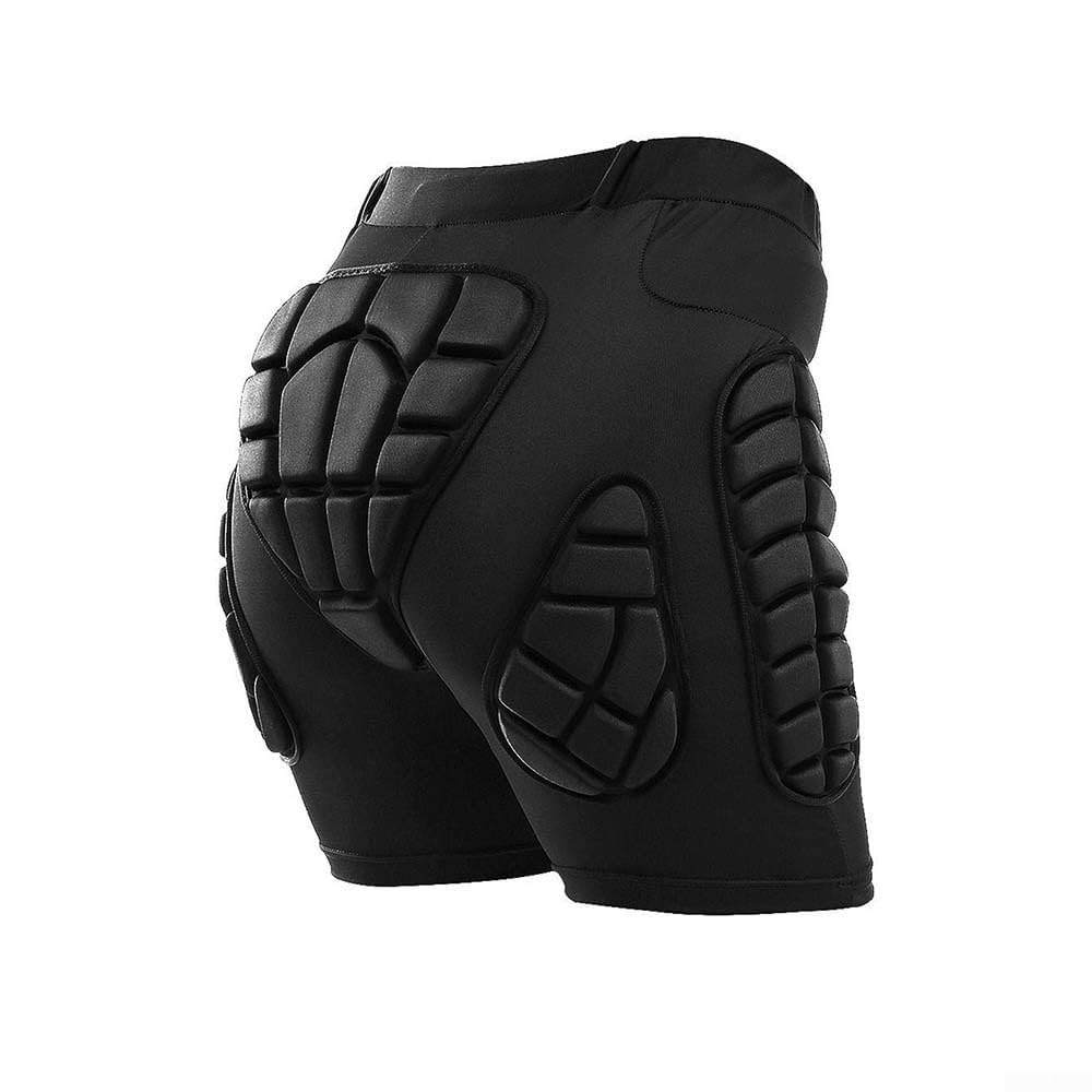MIKMLYZE Ski Hip Protector Pads with Thickened For EVA Crash Guard, Breathable Shorts for Snowboarding Skating, Anti-Fall Tailbone Gear for Men Women, Black(S)