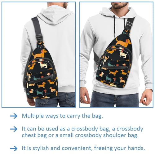 Mochila cruzada multicolor con correa ajustable para running 3