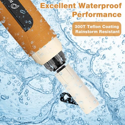 Image of PALAY Umbrella for Rain Auto Open Windproof Waterproof Umbrellas One-Button Open Folding Travel Umbrella with Aluminum Alloy Shaft, Fiberglass Ribs &Wide Strap
