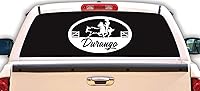Vista 4 de Durango - Adhesivo adhesivo de vinilo para carros Diseño Charro de México, Calcomanias para Trocas y Carros (12 x 7 pulgadas, Durango)