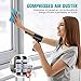 Generic Portable Black Air Duster Powerful, Eco-Friendly, Lightweight Design for Cleaning Keyboards, Electronics, Car Interiors, and Tight Spaces Effortlessly