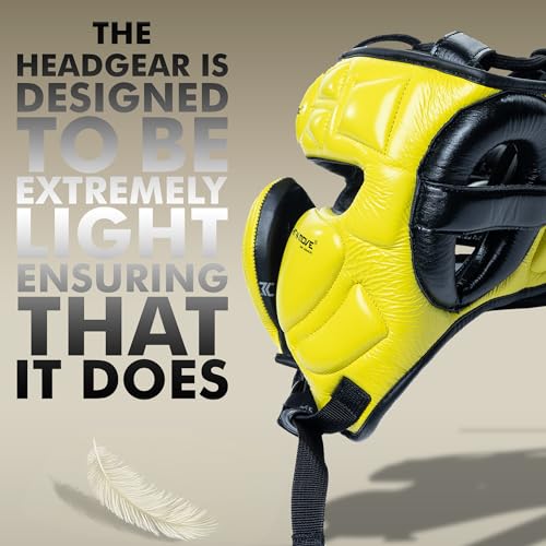 Image of HIT N MOVE Air Armor Precision Boxing Headgear - Lightweight & Protective Headgear for Men and Women in MMA, Kickboxing, Muay Thai, Training & Sparring and Combat