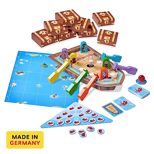 HABA Capt'n Pepe: Treasure Ahoy - Juego de mesa cooperativo pirata miniatura 3