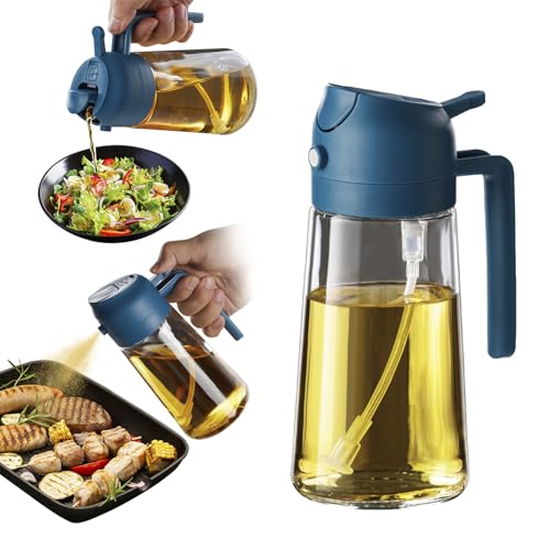 TrendPlain 16oz/470ml Olive Oil Sprayer for Cooking - Navy
