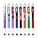 CHoSCH 8 Colors Retractable Gel Ink Roller Ball Pen Set, Fast Dry, 0.5MM Extra Fine Point Super Smooth Writing For Coloring And Writing,8-Count