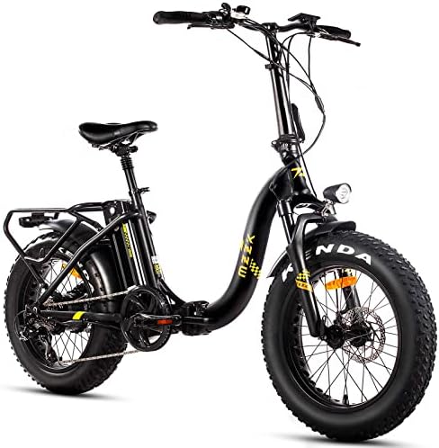 GOGOAL Folding Electric Bike for Adults Ebike 750W 48V Fat Tire Pedal Assist Long Range Foldable Electric Bike 7-Speed Shifter 5 Mode LCD Control UL Certified