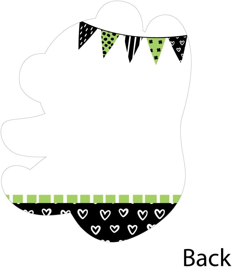 Big Dot of Happiness Party Like a Panda Bear - Shaped Cards - Baby Shower or Birthday Party Thank You Cards with Envelopes - Set of 12