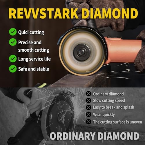 Revvstark 4 1/2 in Cut Off Wheel Diamond Cutting Wheel for Metal 7/8" Arbor by Revvstark - Image 9