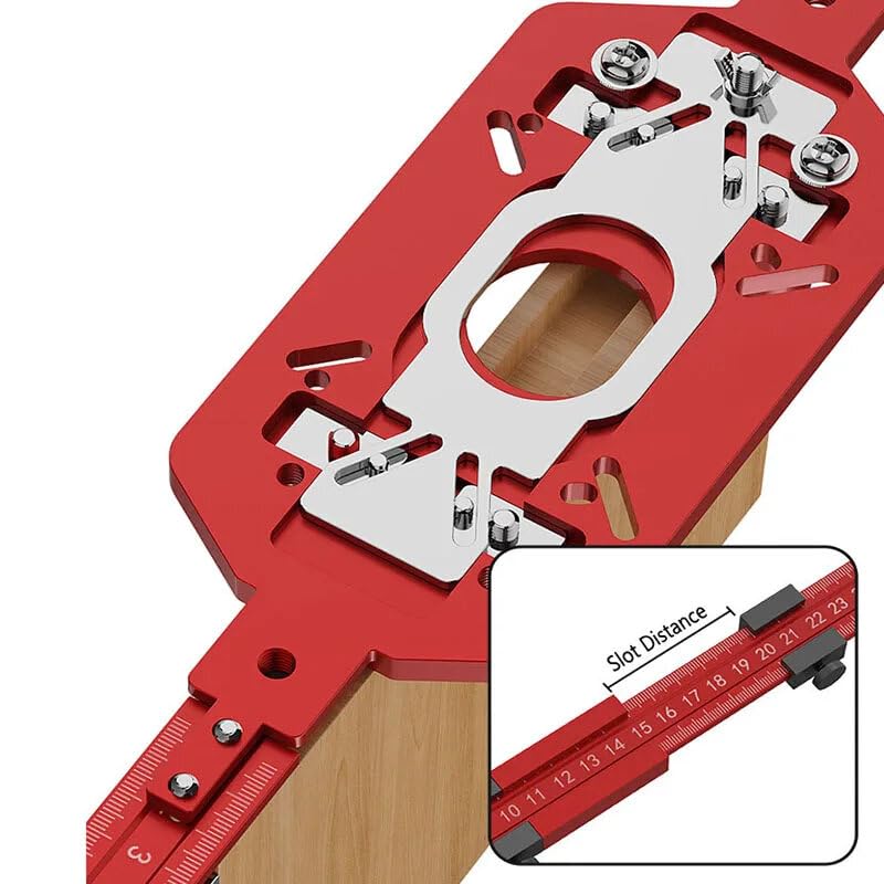 VIDOO Placa Base Multifuncional para Fresadora Aleación Aluminio Ranurado 2 en 1 Diámetro de Fresado Ajustable-#D