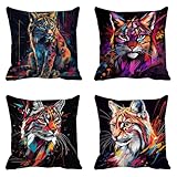 【ELEGANCIA Y LUJO】Esta hermosa y acogedora funda de cojín te brinda una sensación de lujo y elegancia, con un diseño y una apariencia elegantes, ideal para accesorios de fotografía. Esta colorida funda de cojín es una manera fácil de añadir color y estilo a sofás, sillones, sillas de comedor, camas, jardines, autos, dormitorios de niños o niñas, etc.