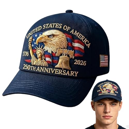 oo&ylyuelang 250th Anniversary Hat,250 Year American Anniversary Baseball Cap Adjustable