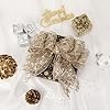 Ribbli Champagne Gold Glitter Wired Ribbon for Christmas Tree Diamond Sparkling 2.5 Inch x 10 Yard Christmas Wired Ribbon for Crafts Wreath Garland Supplies #3
