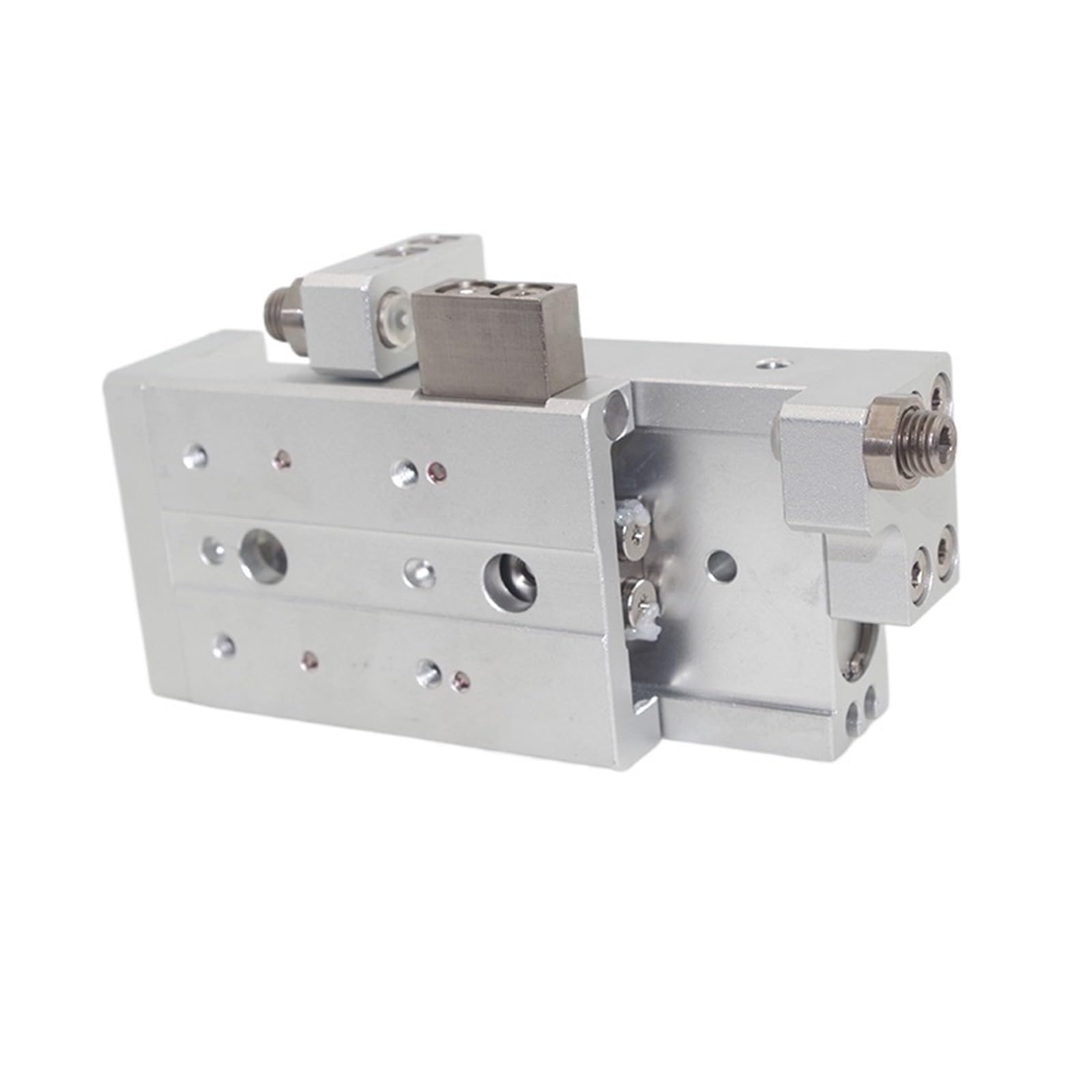 Cylindre pneumatique à glissière HLS20X40S anti rotation double tige