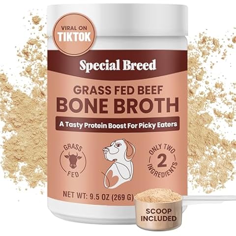 Special Breed Bone Broth Powder for Dogs and Cats - Dog and Cat Food Topper, Grass Fed Beef Broth Supplement, 9.5 oz Cover