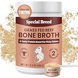 Special Breed Bone Broth Powder for Dogs and Cats - Dog and Cat Food Topper, Grass Fed Beef Broth Supplement, 9.5 oz