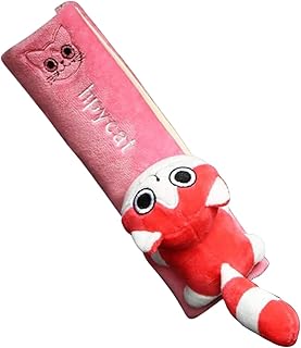 Littryee cinto segurança, cinto segurança confortável para assento carro, almofada ombro para cinto segurança, protetor almofada assento interno flanela quente para adultos e crianças  