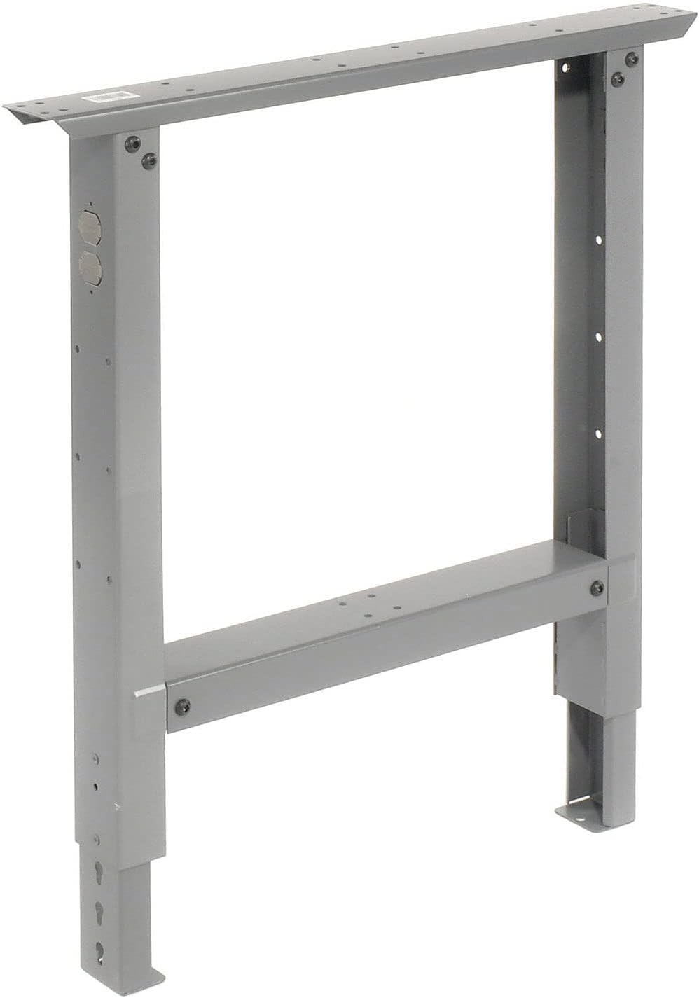 Global Industrial Adjustable Height Leg for 30 Benches, 27-7/8 to 35-3/8, Gray