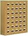 Salsbury Industries 19078-35GSC Cell Phone-7 Unit Surface Mounted-Resettable Combination Locks with 8-Inch Diameter Compartments, Gold