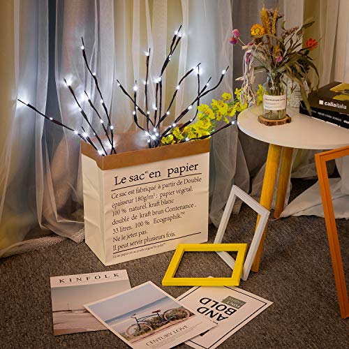Branches à LED au design épuré pour composition florale et extérieur - 5