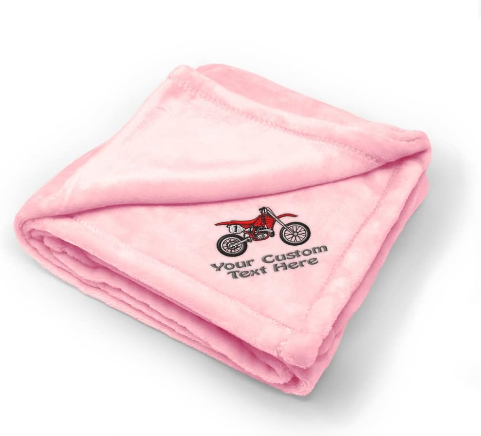 Nursery Bedding Baby Blankets for Boys & Girls Red Dirt Bike Style A Polyester