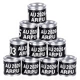 FULAIERGD 100Pcs Aluminium Pigeon Leg Rings Dove Leg Rings Identify Pigeon Bands with 2026 ARPU Training Identify Birds Foot Ring (Black)