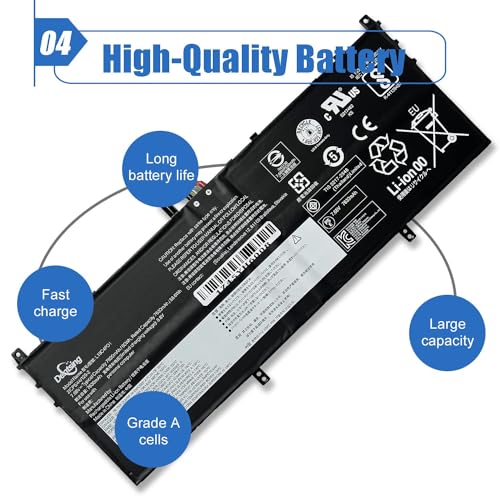 Image of L19C4PD1 L19D4PD1 Laptop Battery Replace for Lenovo Yoga C640-13IML LTE IdeaPad Yoga 6-13ARE05 6-13ALC6 Series Notebook 5B10W67385 5B10U65274 5B10W67329 5B10U65275 L19M4PD1 7.68V 60Wh