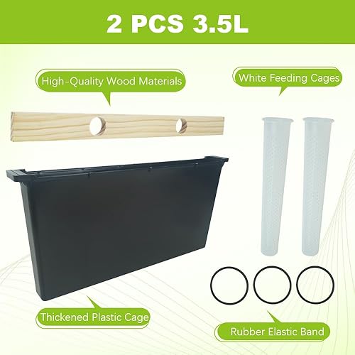 Miniatura 4 de Bee Pro Feeder Beehive Frame Feeder Deep Frame Alimentador de agua para apicultura Herramientas de alimentación de abeja