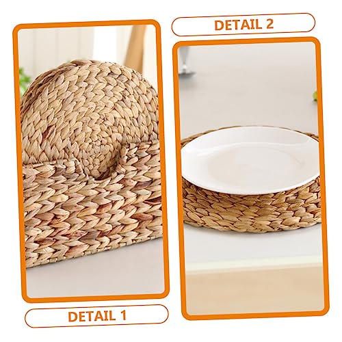 Sets de table isolants en paille tressée pour protéger la table des plats chauds - 7