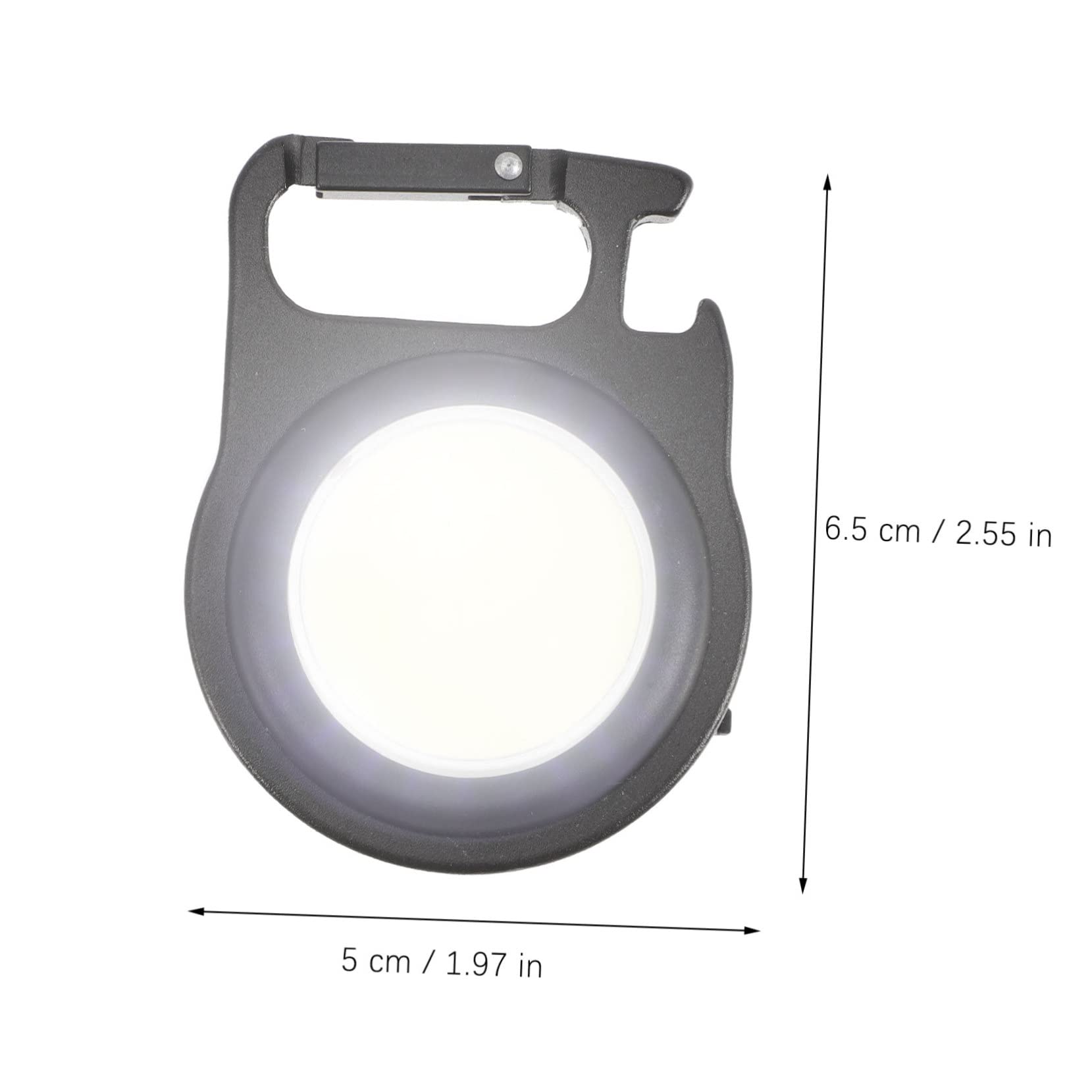 KALLORY Rechargeable Keychain Flashlight Portable Cob Work Light Multiple Modes for Camping Emergency and Everyday Use Compact USB Rechargeable Pocket Light