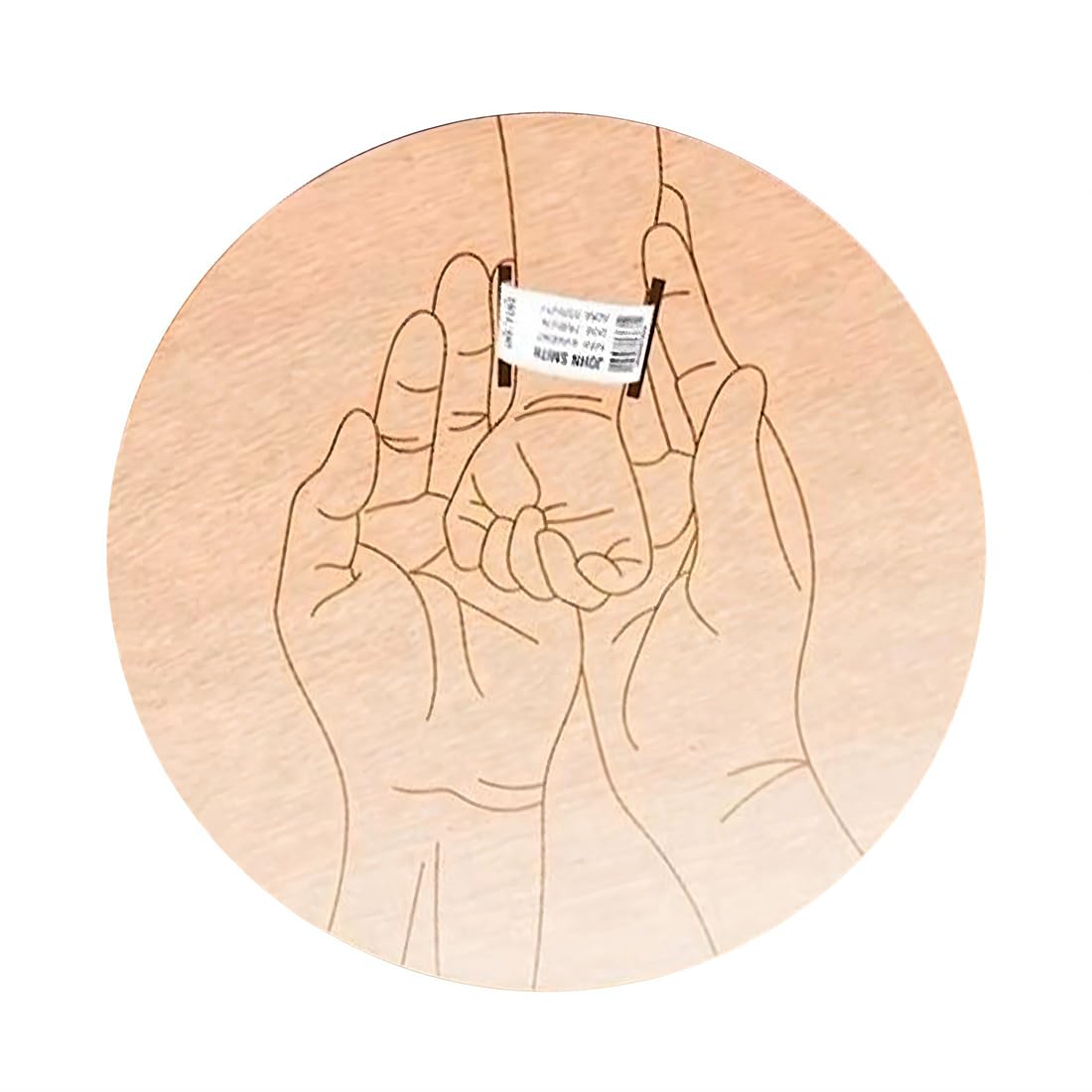 Support bracelet de naissance bois-Carte en bois pour bracelet de naissance personnalisé-Souvenir bracelet de naissance gravé en bois