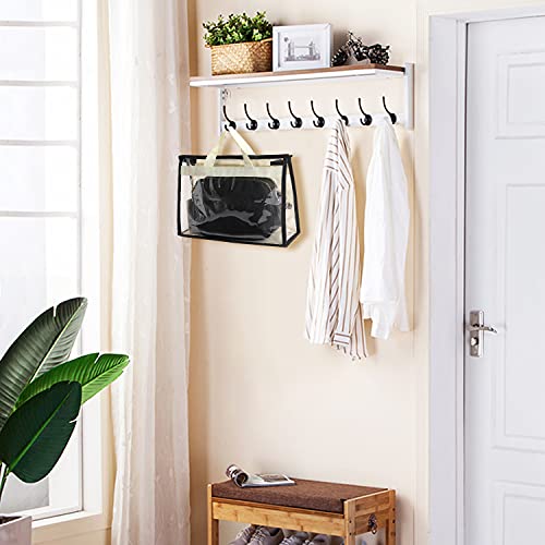 Outgeek 3 Pack Handbag Storage Organizer Dust Cover Bag Clear Handbag Storage Anti-Dust Purse Storage Bag For Hanging Closet With Zipper And Handle (Beige) #TOP7