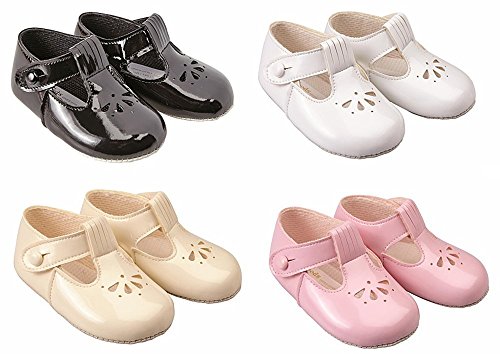 Baypods Early Days - Zapatos suaves para cochecito de bebé, de 0 a 3 meses, color rosa