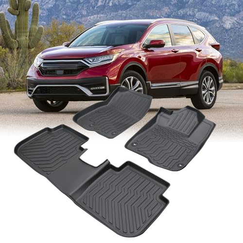 Floor Mats Custom Fit for Honda CRV Hybrid 2023-2024, ll Weather Floor Liners Accessories Full Set Car Mats