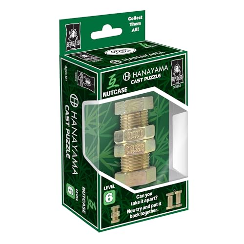 Image of BePuzzled | Nutcase Hanayama Metal Brainteaser Puzzle Mensa Rated Level 6, for Ages 12 and Up