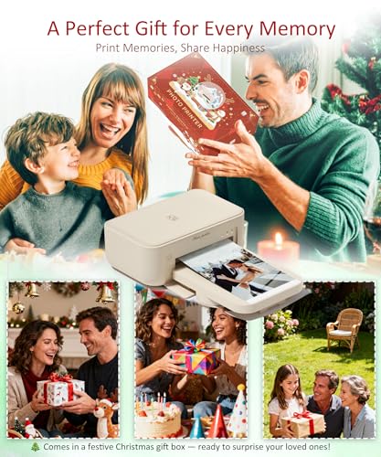 HPRT CP4100 4x6 Photo Printer with 108 Sheets & 2 Ribbons,