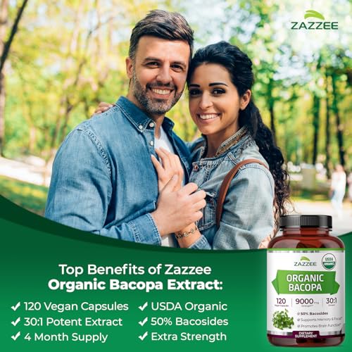 Zazzee USDA Organic Bacopa Extract