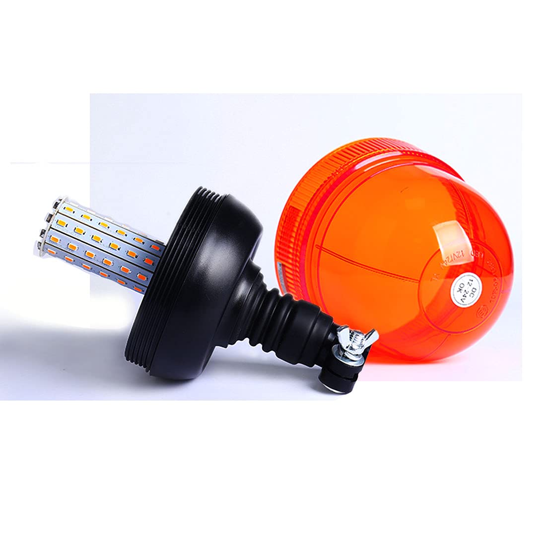 12V Rotating Flashing Amber Beacon - Universal Warning Light - View #12