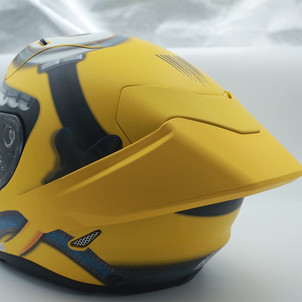 arai helmet lower trim strip kodaskin Motorcycle Rear Spoiler Case Visor Strips for HJC RPHA 11 Helmet Accessories (Yellow) : Automotive retardant interior Model Family:Trek Conduit el wire bike burning man Giant Bicycle Forks for