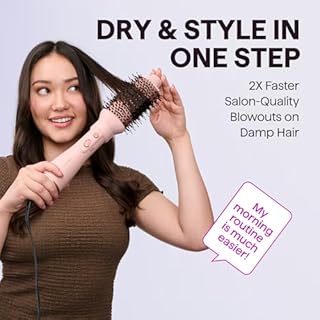 Wavytalk Hair Dryer Brush, 5-in-1 Hot Air Brush Set AIR SCULPT, Multi Hair Styler with Diffuser for Drying and Styling Volumizing Curling Sleeking in One Step, Ceramic Coating, 3 Temperatures, UK Plug