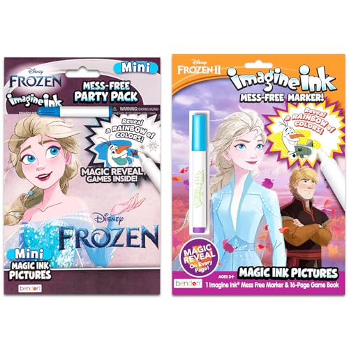 Frozen 2 Imagine Ink Magic Ink Picture, Game & Activity Book, Multicolor- 2 Pack