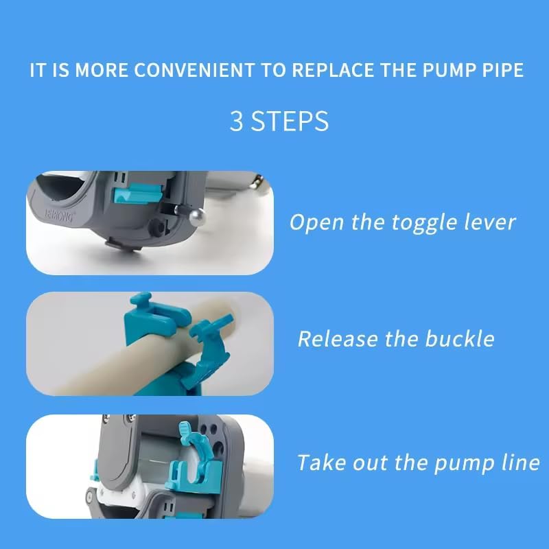 High Flow 3L Peristaltic Dosing Pump with 24V Stepper Moyot for Laundry Chemical Detergent Viscous Liquid (BP3000-Stepper Motor-2900ml/min-L panel)