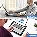 TECKNET Laptop Kühlpads, Laptop Kühler für 12-17 Zoll, Cooling Pad Notebook Cooler Ständer Kühlpad Kühlmatte, 2 USB-Ports, 3 Lüfter mit LEDs(Blau+Schwarz)