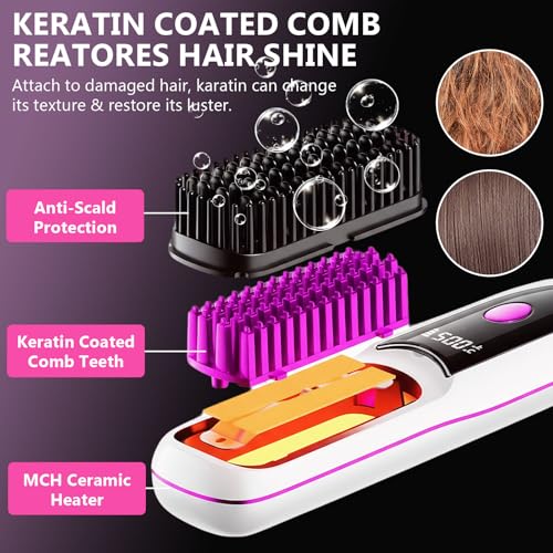 Cepillo Alisador de Pelo Inalámbrico Portable CJC miniatura 4